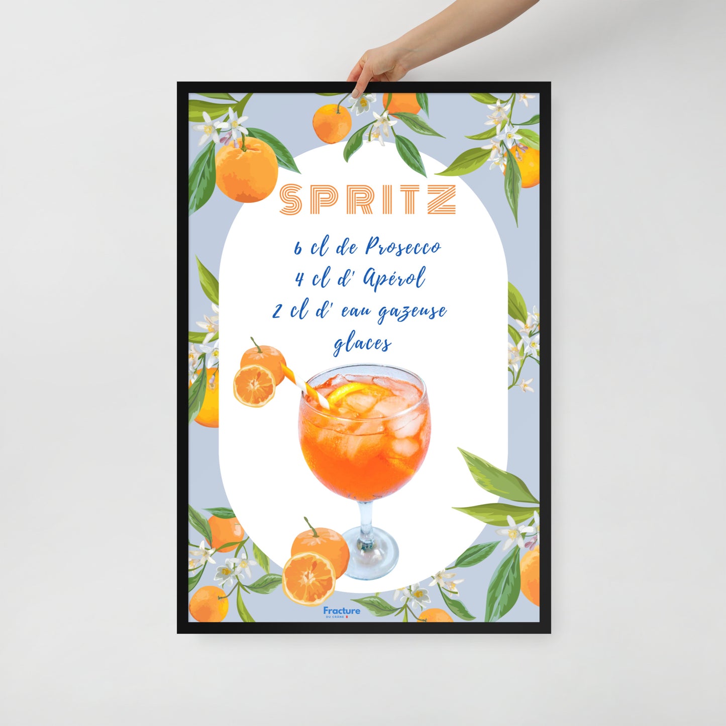 SPRITZ Affiche en Papier Mat Encadrée