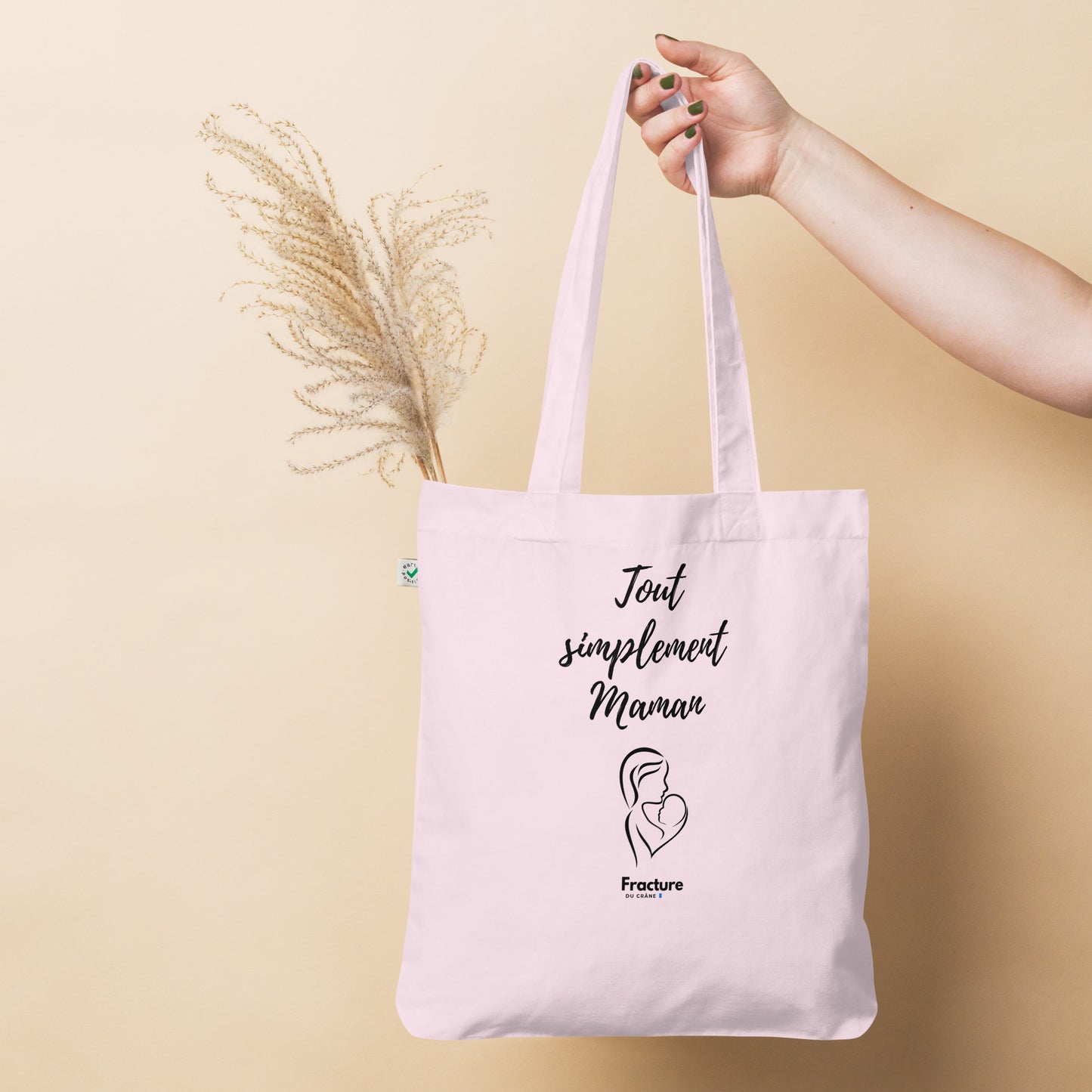 Tout simplement maman. Tote bag tendance et biologique