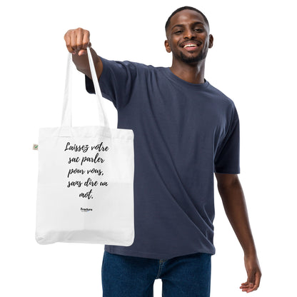 Laissez votre sac parler pour vous. Tote bag tendance et biologique