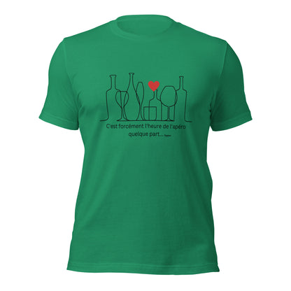 C'EST TOUJOURS L'APERO QUELQUE PART T-shirt unisexe