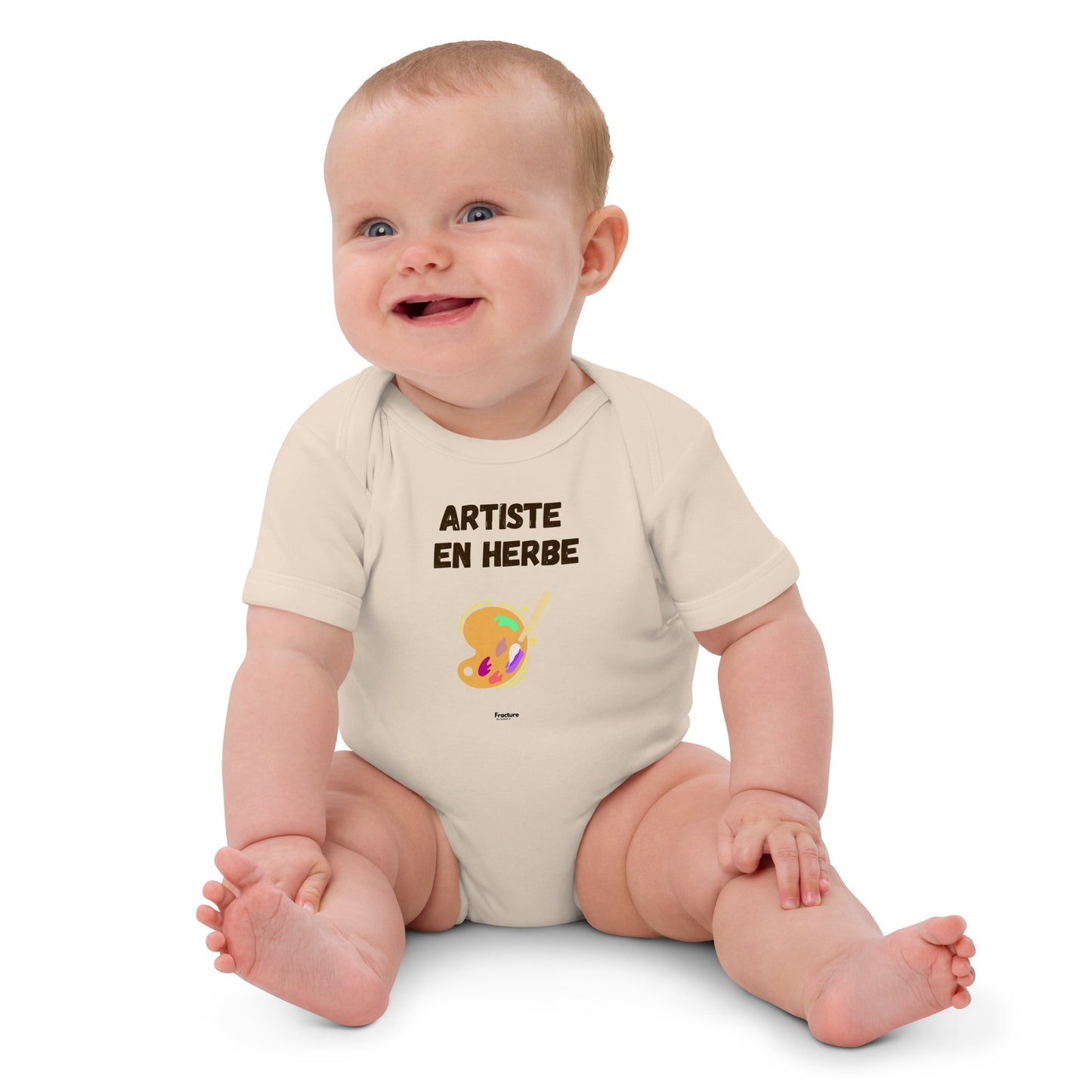 ARTISTE EN HERBE Body en coton bio bébé BABY