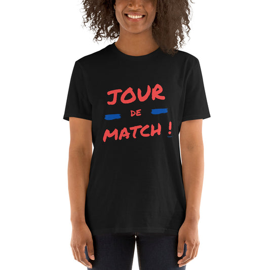 JOUR DE MATCH rouge et bleu T-shirt Unisexe