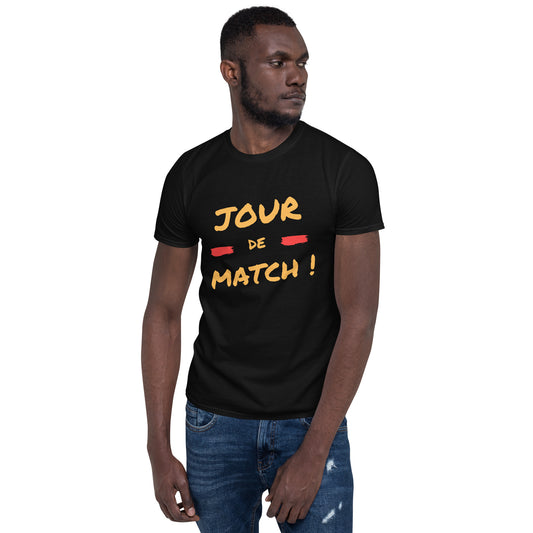 JOUR DE MATCH sang et or 2 T-shirt Unisexe