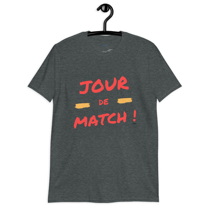 T-shirt  JOUR DE MATCH Unisexe. sang et or