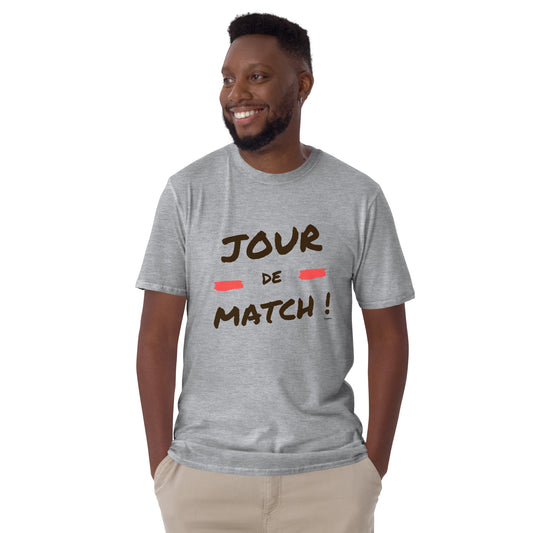 JOUR DE MATCH noir et rouge 2 T-shirt Unisexe