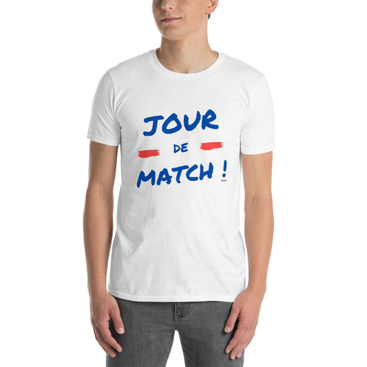 JOUR DE MATCH bleu et rouge T-shirt Unisexe