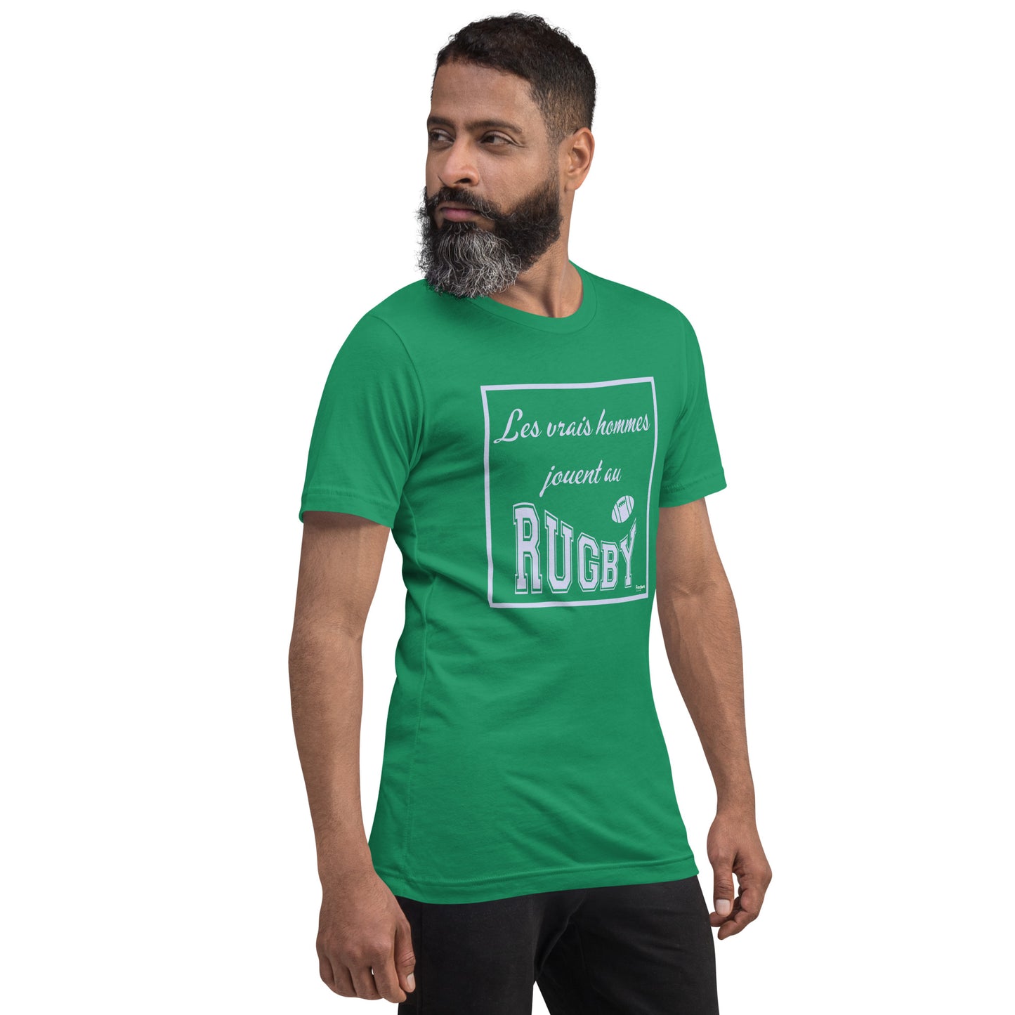 LES VRAIS HOMMES JOUENT AU RUGBY T-shirt unisexe