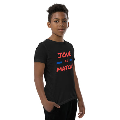 JOUR DE MATCH T-shirt à Manches Courtes pour Adolescent