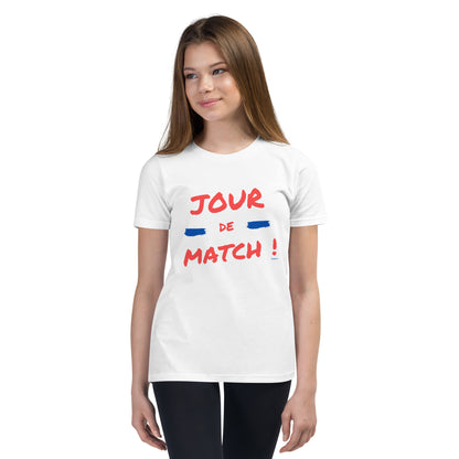 JOUR DE MATCH T-shirt à Manches Courtes pour Adolescent