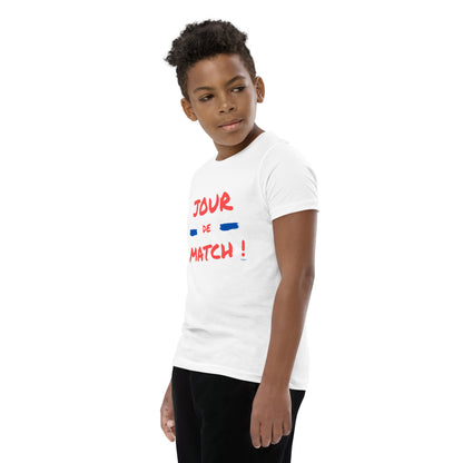 JOUR DE MATCH T-shirt à Manches Courtes pour Adolescent